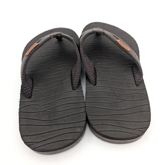 Flojos Waverunner Men's Sporty Flip Flop Sandal Textured Brown Size US7 EU41 - Picture 4 of 10